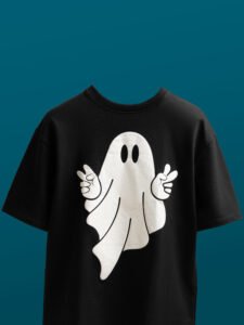 Funky Ghost Puff Oversized Tee/T shirt