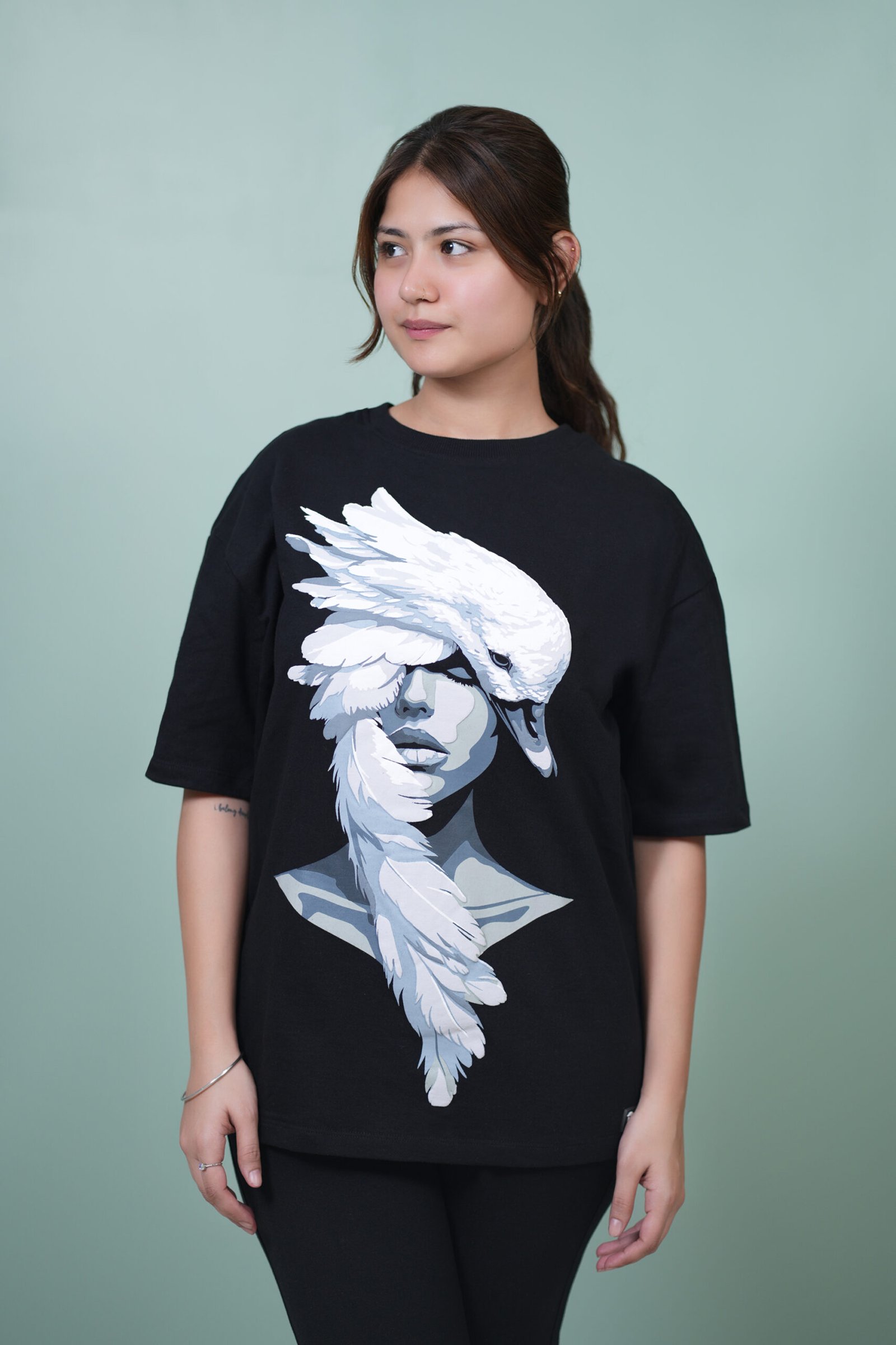 Silent Swan Oversized T-shirt