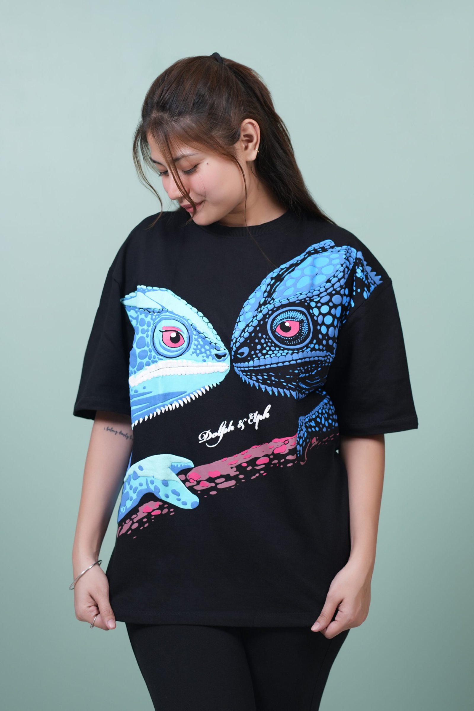 The Cool Chameleon Oversized T-shirt