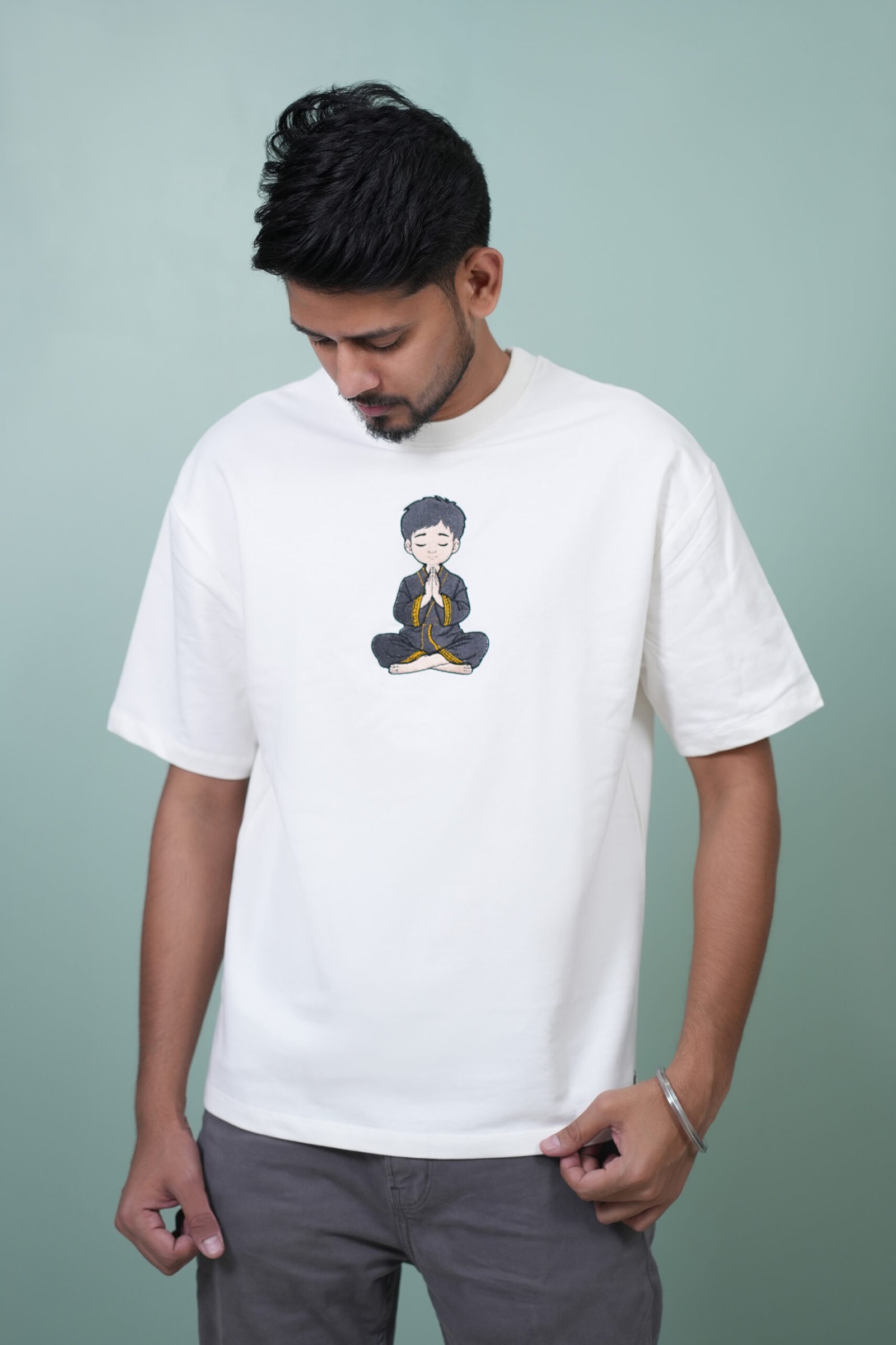 Male Yoga Monk Oversized Tshirt