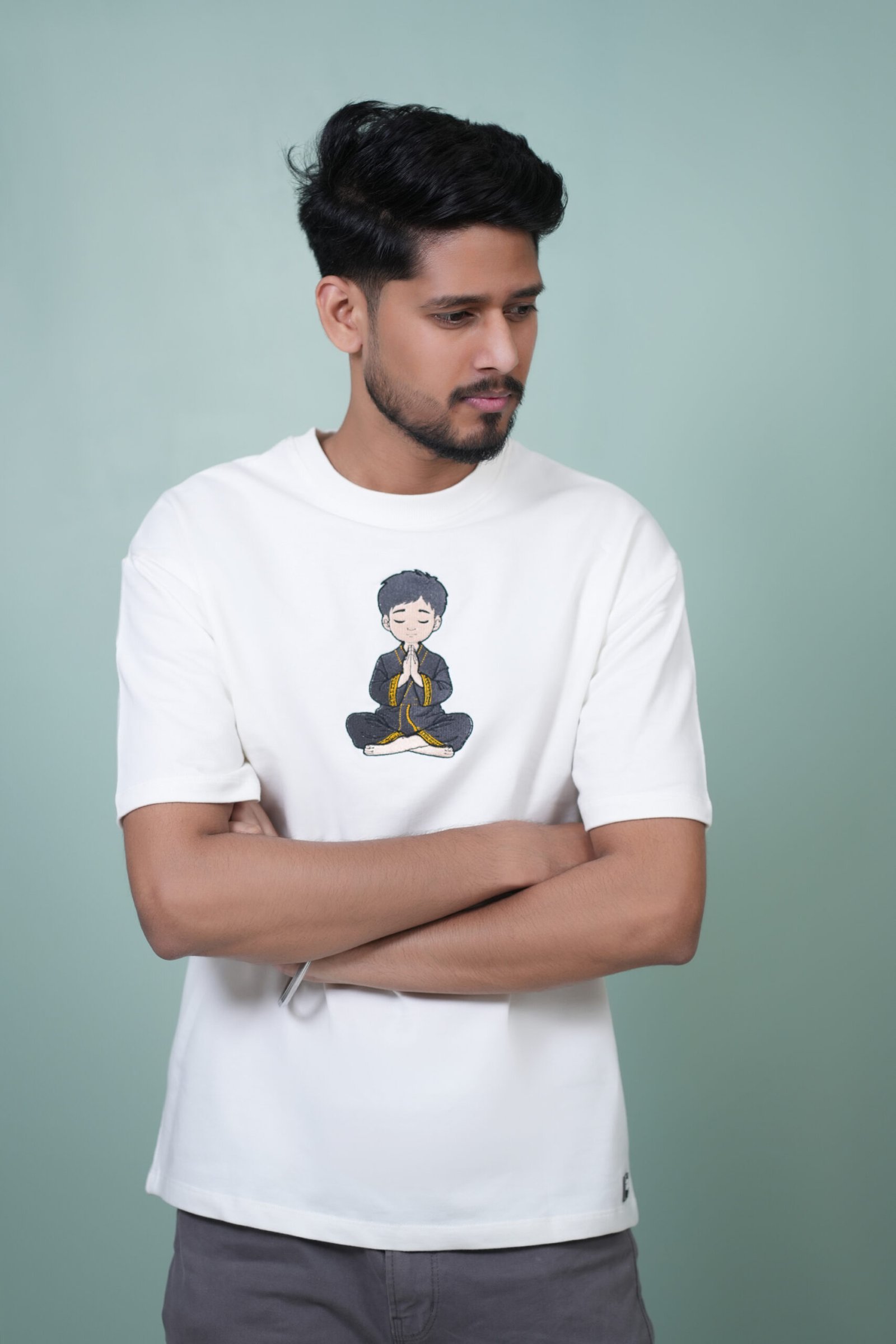 Male Yoga Monk Oversized Tshirt