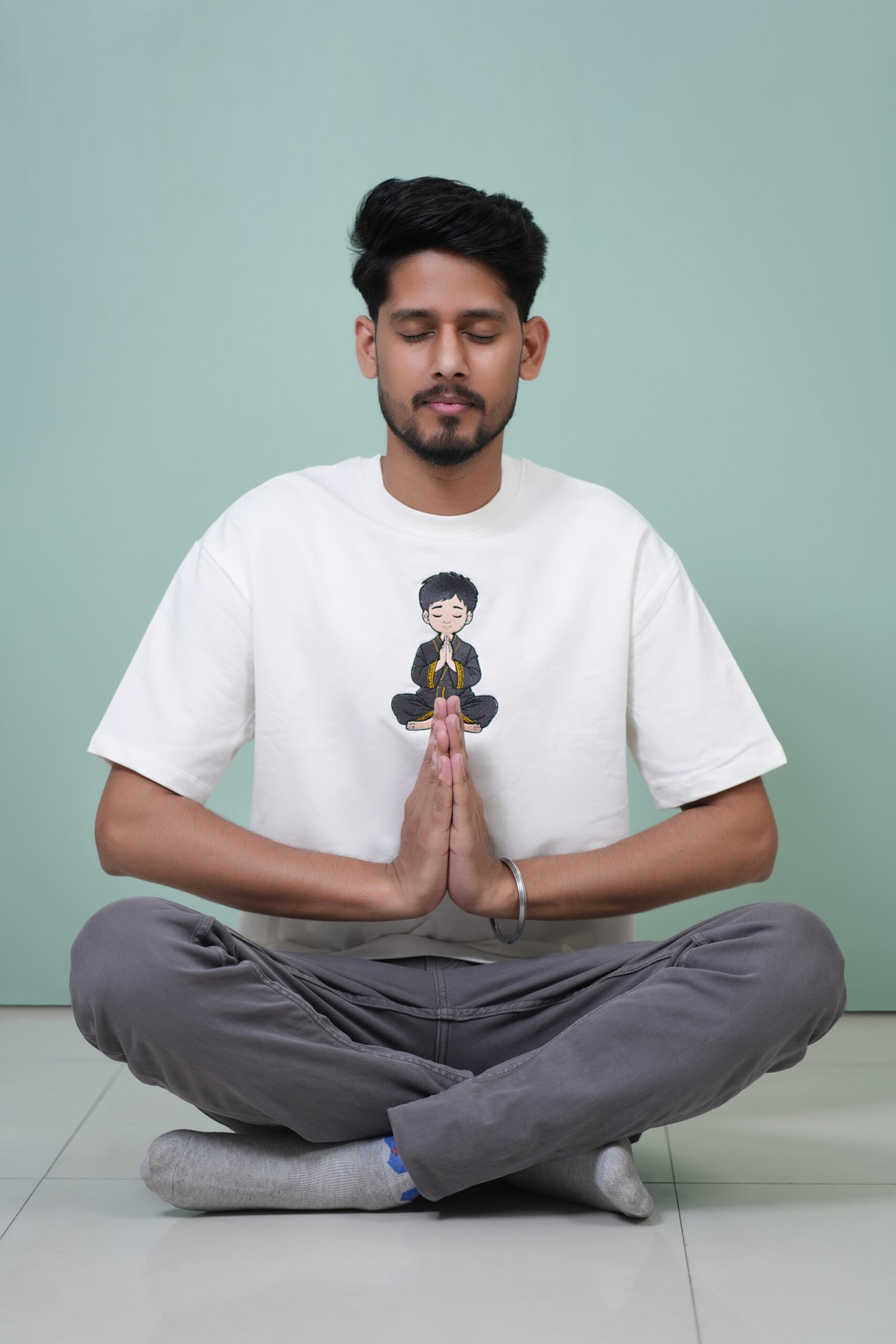 Male Yoga Monk Oversized Tshirt